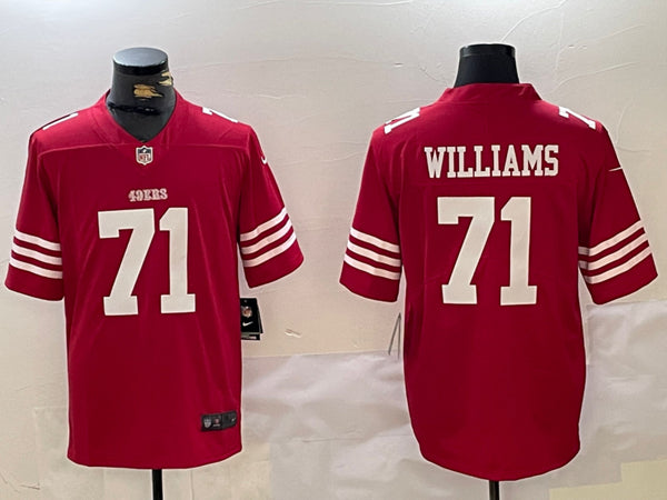 Trent Williams San Francisco 49ers red jersey