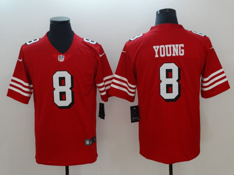 Steve Young San Francisco 49ers red jersey
