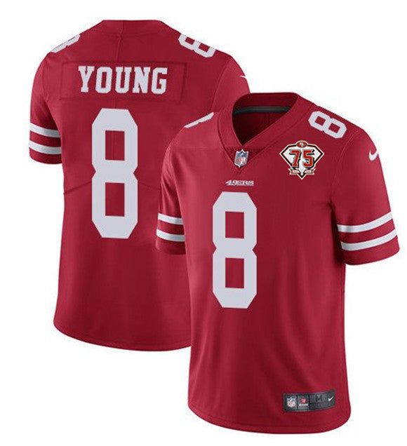 Steve Young San Francisco 49ers red jersey