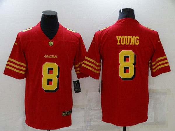Steve Young San Francisco 49ers red jersey