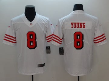 Steve Young San Francisco 49ers white jersey