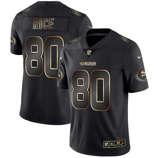 Jerry Rice San Francisco 49ers black jersey