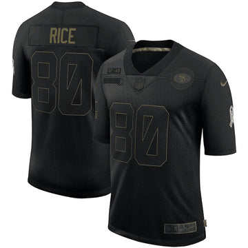 Jerry Rice San Francisco 49ers black Salute To Service jersey