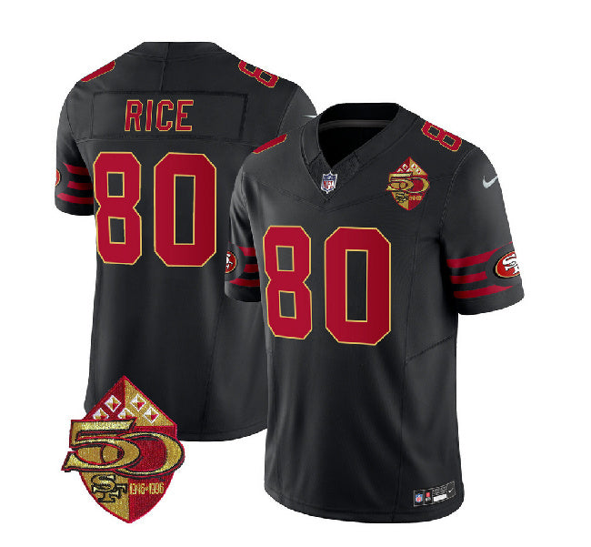 Jerry Rice San Francisco 49ers black FUSE jersey