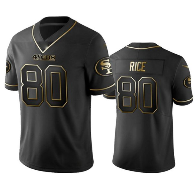 Jerry Rice San Francisco 49ers black jersey
