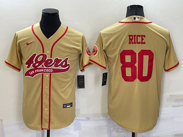 Jerry Rice San Francisco 49ers gold jersey