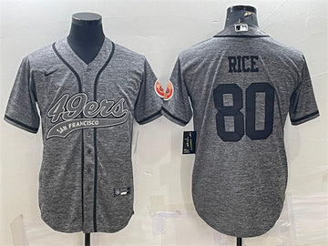 Jerry Rice San Francisco 49ers gray jersey