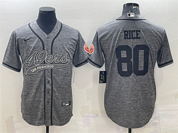 Jerry Rice San Francisco 49ers gray jersey