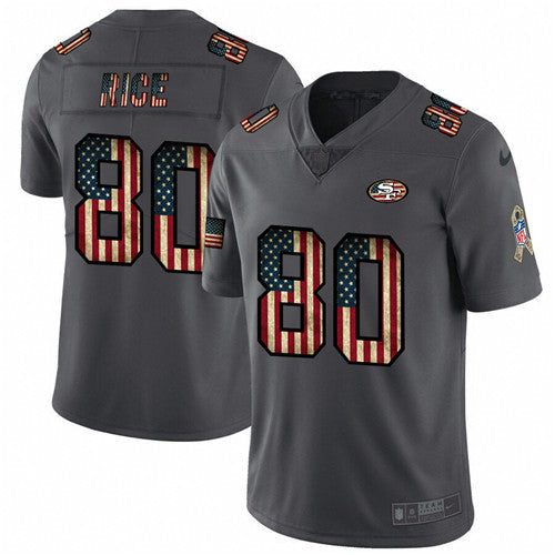 Jerry Rice San Francisco 49ers grey Salute To Service jersey