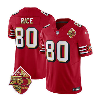 Jerry Rice San Francisco 49ers red FUSE jersey