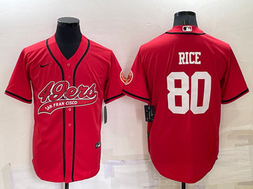 Jerry Rice San Francisco 49ers red jersey