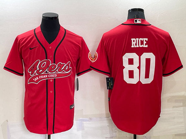 Jerry Rice San Francisco 49ers red jersey