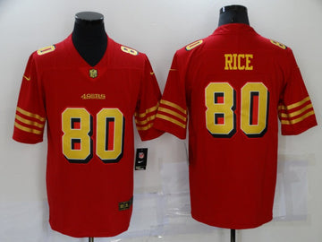 Jerry Rice San Francisco 49ers red jersey
