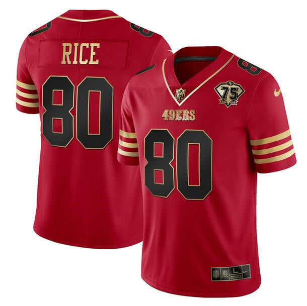 Jerry Rice San Francisco 49ers red jersey