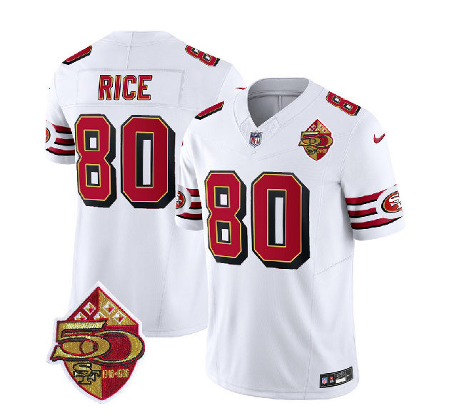 Jerry Rice San Francisco 49ers white FUSE jersey