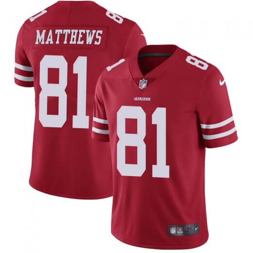 Jordan Matthews San Francisco 49ers red jersey