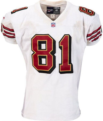 Terrell Owens San Francisco 49ers white jersey