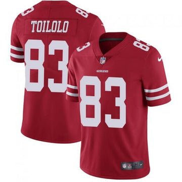 Levine Toilolo San Francisco 49ers red jersey