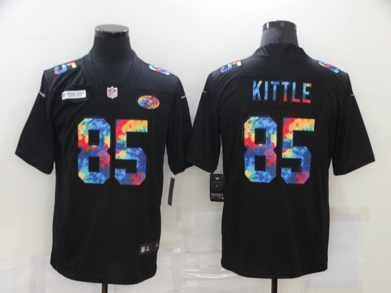 George Kittle San Francisco 49ers black jersey