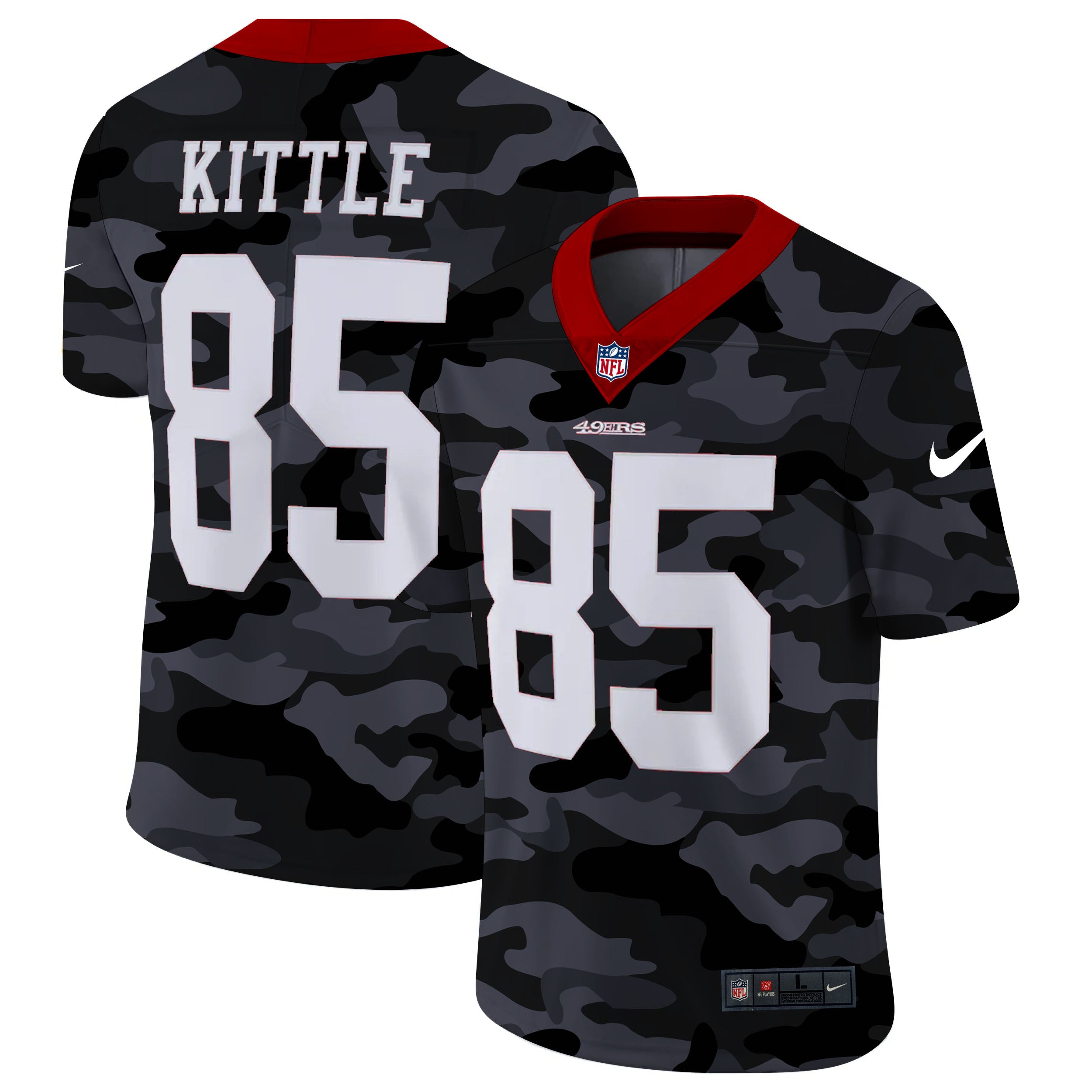 George Kittle San Francisco 49ers camo Camo jersey