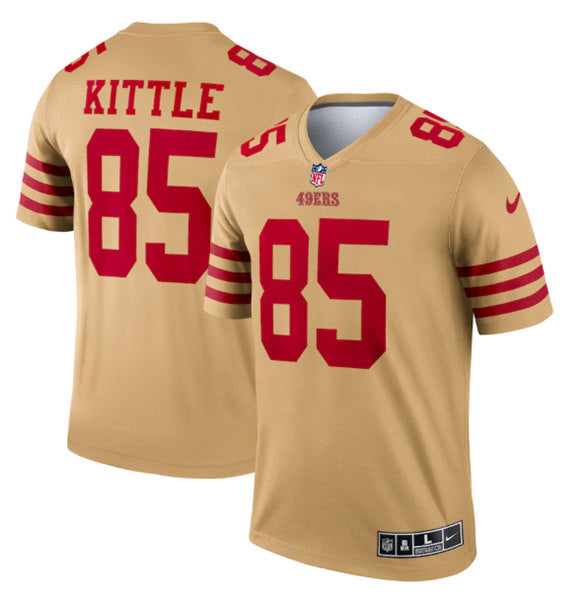 George Kittle San Francisco 49ers gold Inverted Legend jersey