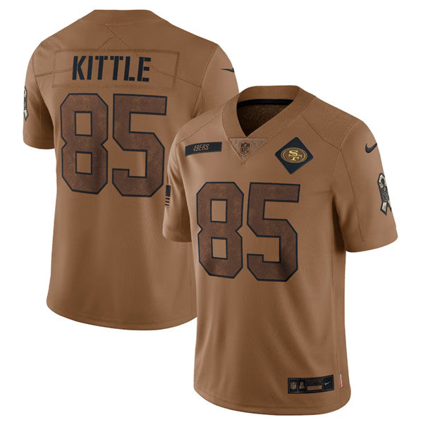 George Kittle San Francisco 49ers brown Salute To Service jersey