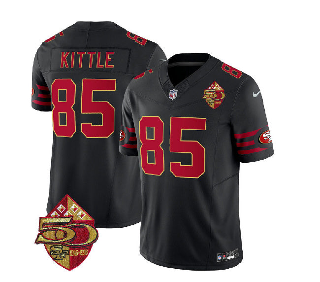 George Kittle San Francisco 49ers black FUSE jersey