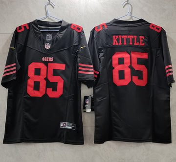 George Kittle San Francisco 49ers black FUSE jersey