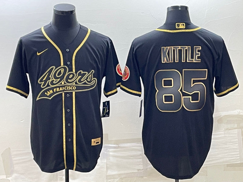 George Kittle San Francisco 49ers black jersey