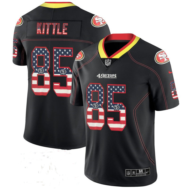 George Kittle San Francisco 49ers black Color Rush jersey