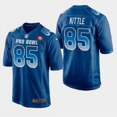 George Kittle San Francisco 49ers blue jersey