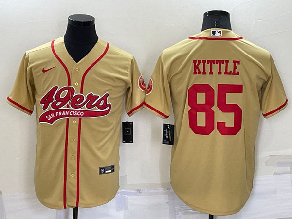 George Kittle San Francisco 49ers gold jersey