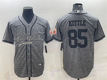 George Kittle San Francisco 49ers gray jersey