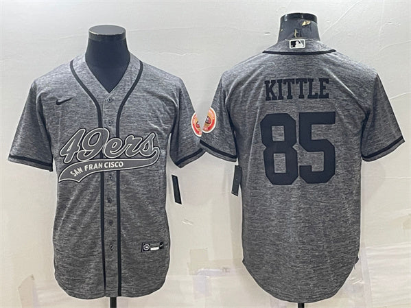 George Kittle San Francisco 49ers gray jersey
