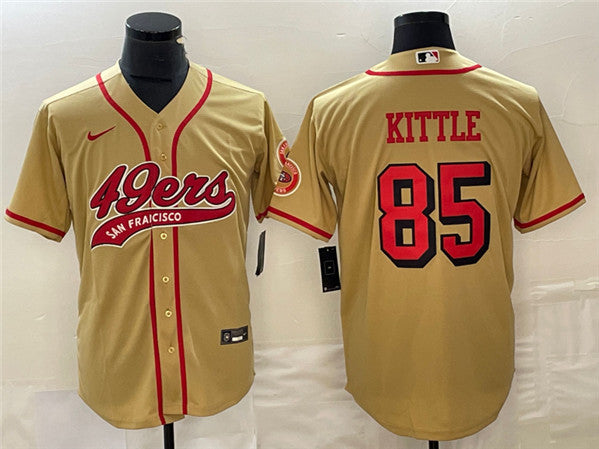 George Kittle New San Francisco 49ers gold jersey