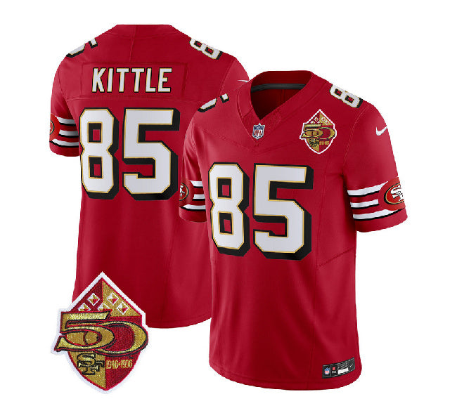 George Kittle San Francisco 49ers red FUSE jersey