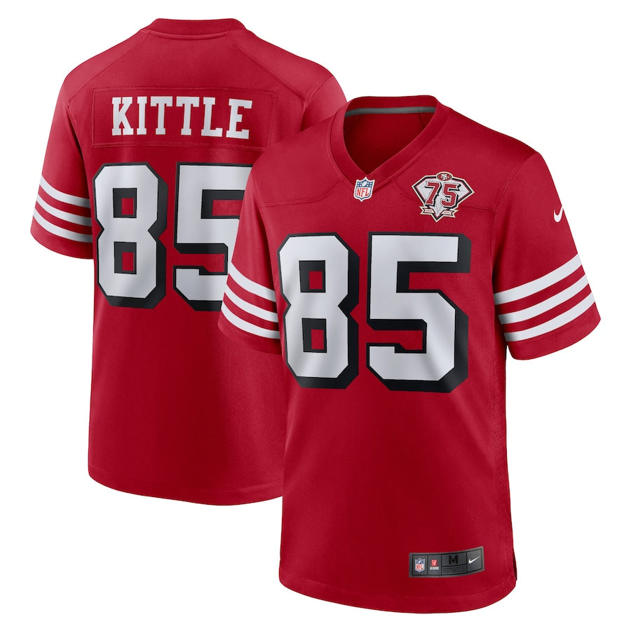 George Kittle San Francisco 49ers scarlet Game jersey