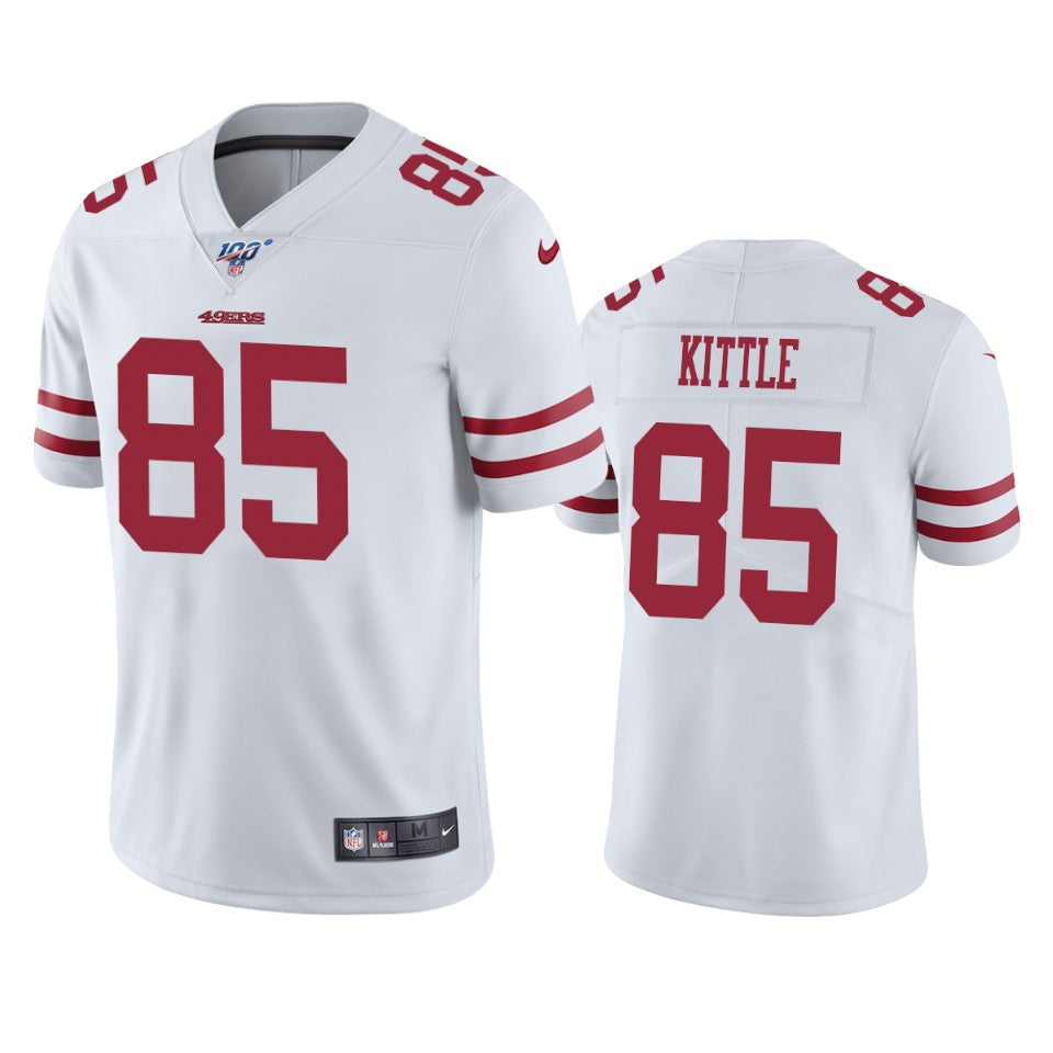 George Kittle San Francisco 49ers white jersey