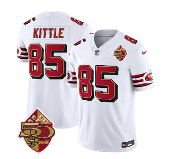 George Kittle San Francisco 49ers white FUSE jersey