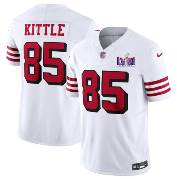 George Kittle San Francisco 49ers white FUSE jersey