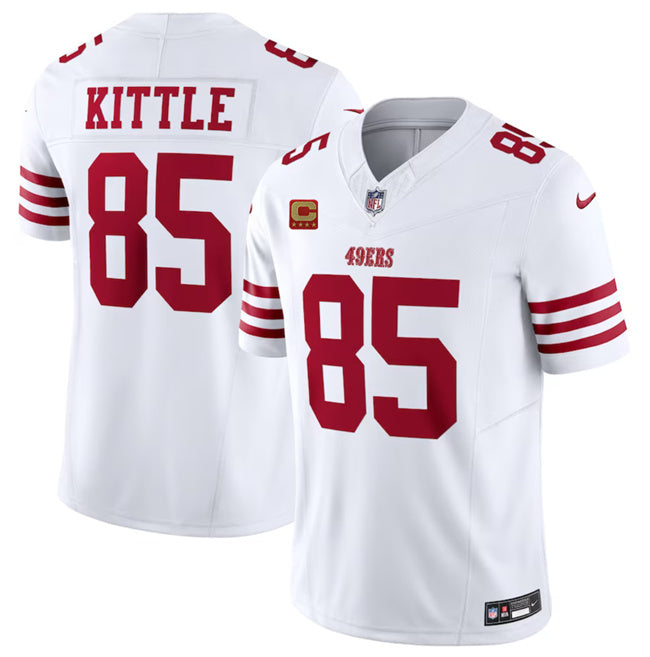 George Kittle San Francisco 49ers white FUSE jersey