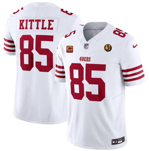 George Kittle San Francisco 49ers white FUSE jersey