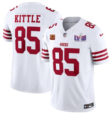 George Kittle San Francisco 49ers white FUSE jersey