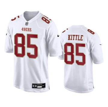 George Kittle San Francisco 49ers white Game jersey
