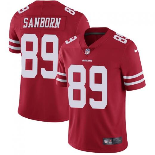 Garrison Sanborn San Francisco 49ers red jersey