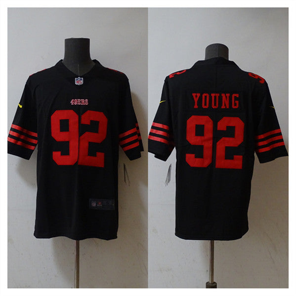 Chase Young San Francisco 49ers black FUSE jersey