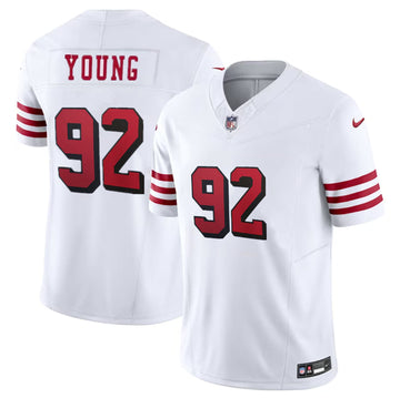 Chase Young New San Francisco 49ers white FUSE jersey