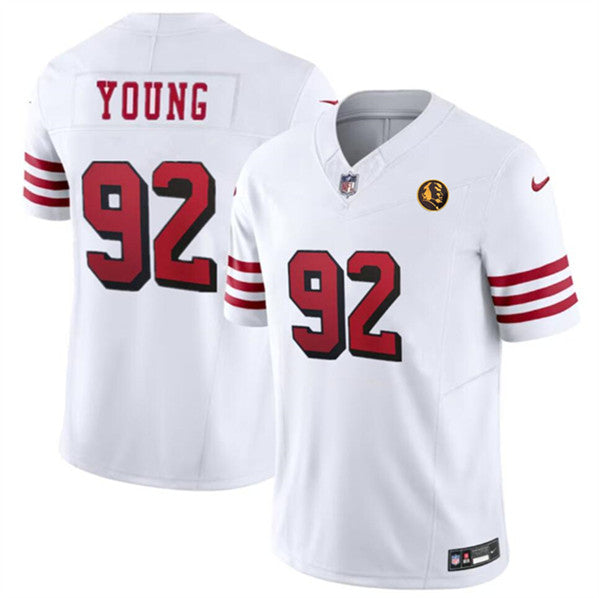 Chase Young New San Francisco 49ers white FUSE jersey