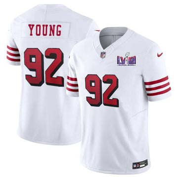 Chase Young New San Francisco 49ers white FUSE jersey