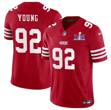 Chase Young San Francisco 49ers red FUSE jersey